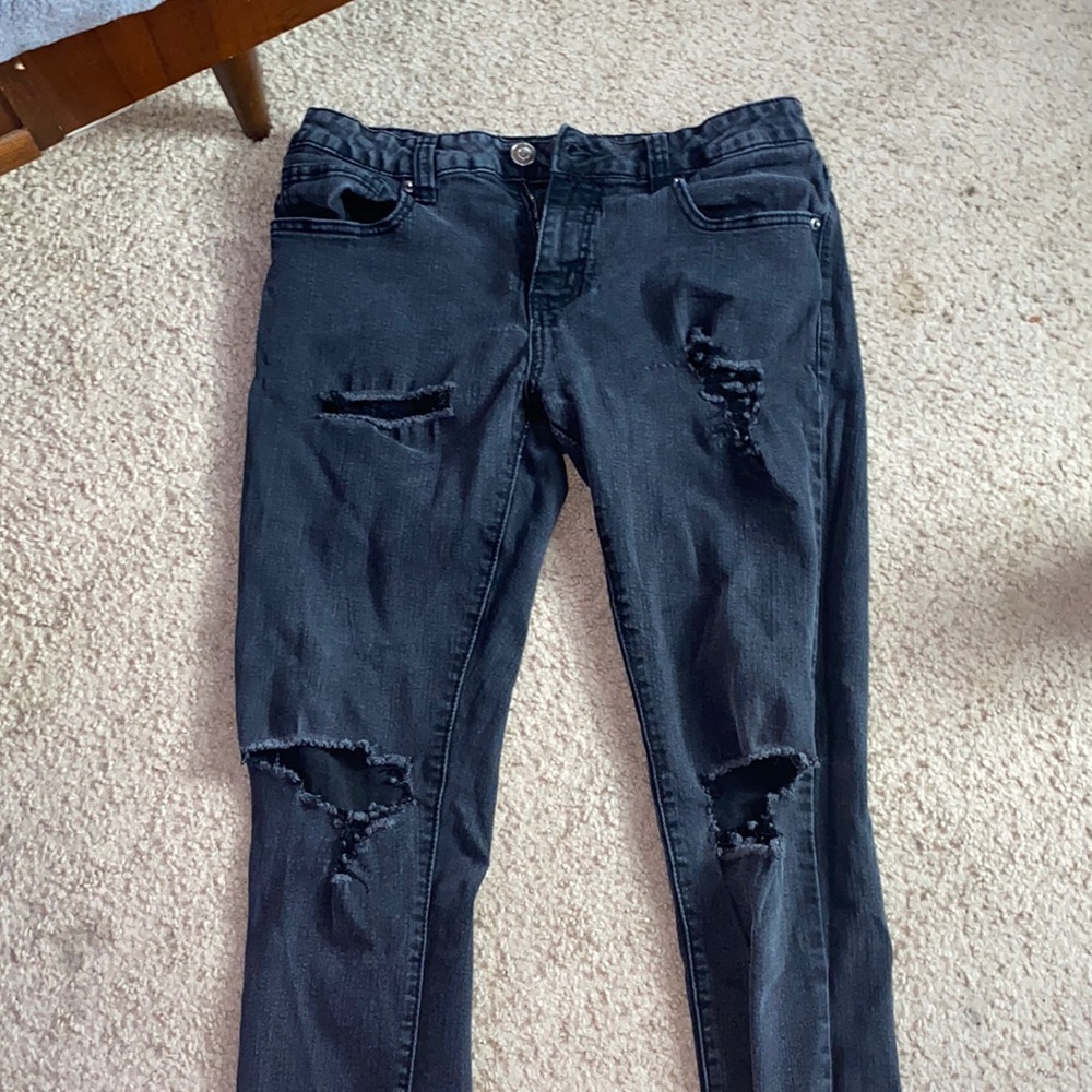 Rue21 Black Ripped Skinny Jeans